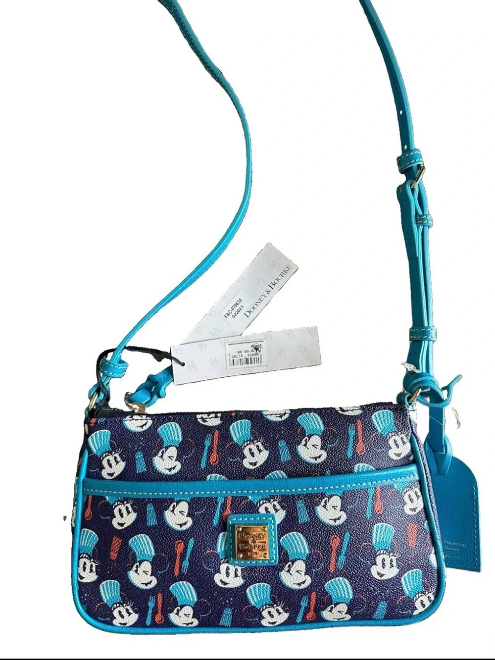NWT Dooney & Bourke Disney EPCOT Intl Food & Wine Fest 2023 Mickey Crossbody Bag